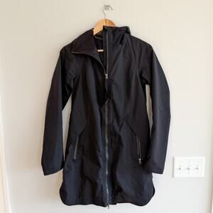 Lululemon Definitely Raining Full Zip Hooded Jacket in Inkwell Black 4